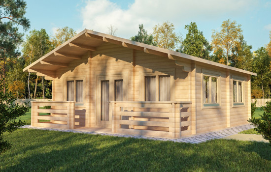 Myrtle Log Cabin 6.0m x 6.0m - 1 Bed